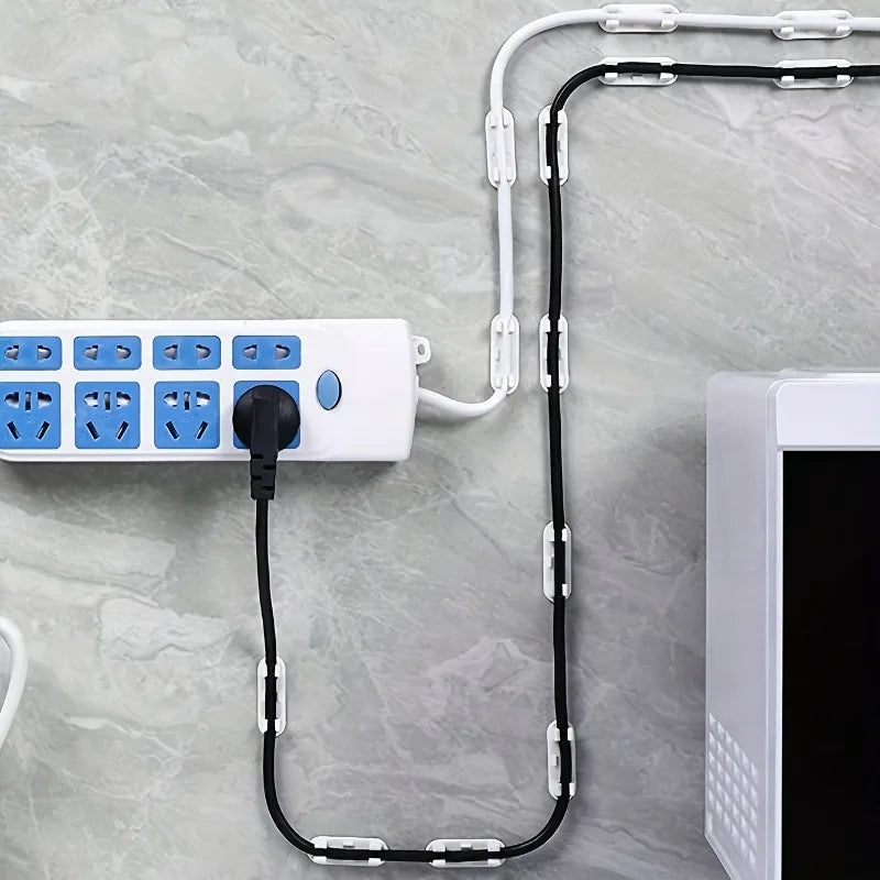 5/10pcs Adjustable Cable Clips,Sticky Wire Organizers for TV,PC,Under Desk Wall Cord Management for Home Office.cable management
