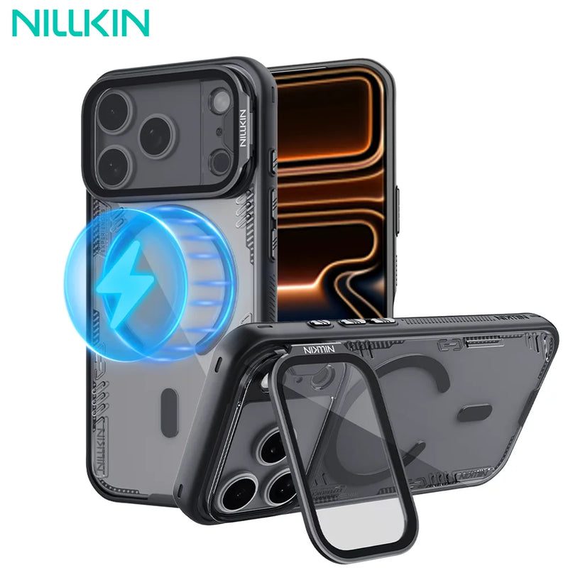 NILLKIN For iPhone 17 Pro Max Magsafe Case Iceblade Prop With Camera Holder Shockproof Back Cover for iPhone 17Pro Magnetic Case