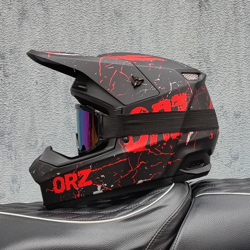 ORZ high-quality Motorcycle Helmet Off-road Helmet Bike Downhill AM DH Cross Helmet Capacete Motocross Casco