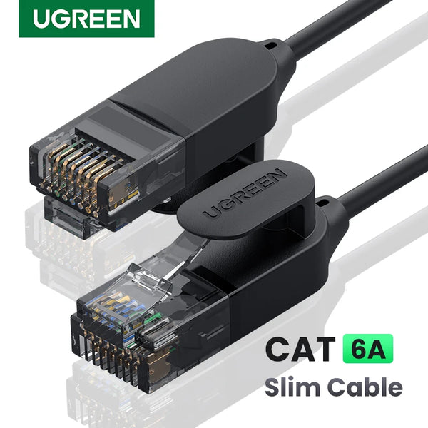 ខ្សែ UGREEN Ethernet Cat 6 A 10Gbps Network Cable 4 Twisted Pair Patch Cord Internet UTP Cat6 a Lan Cable Ethernet RJ45