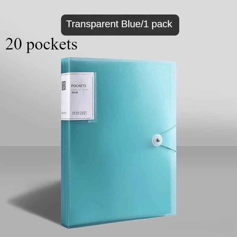 1pc A4 Folder Suitable for High Transparency And Durable Document Storage in Offices, Schools,Portable,Ideal for Study Supplies