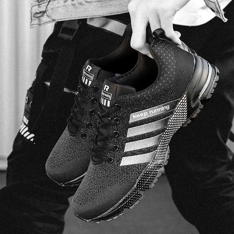 Mens Running Shoes Autumn Hot Selling Breathable Mesh Lightweight Outdoor Jogging Fitness Leisure Sports Shoes for Men