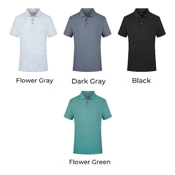 2026 Summer Work Uniform  Logo Printed Company Team Culture Polo Shirt 5A Antibacterial mulberry silk cool POLO shirt