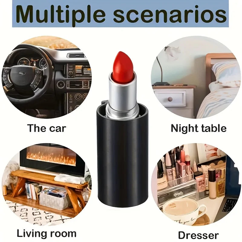 1PC Car Lipstick Holder Fit,Space-Saving Vent Side Organizer for Lipsticks,Sleek Black Design,Sturdy ConstructioTravel Essential