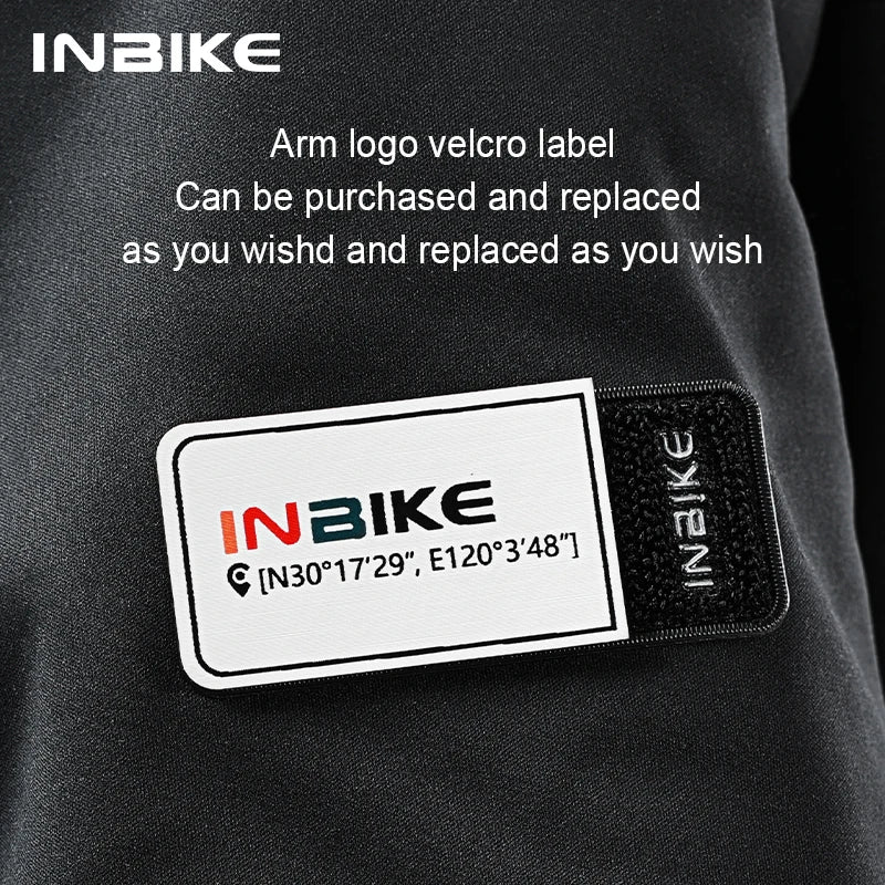 INBIKE Men's Winter Cycling Bike Jackets Windproof Softshell Thermal Bicycle Clothing for Men Warm Fleece Road Bike Windbreaker