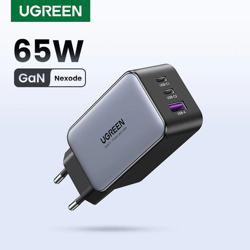 UGREEN 65W GaN Charger Quick Charge 4.0 3.0 Type C PD USB Charger for iPhone 15 14 13 Pro Max Fast Charger For Laptop PD Charger