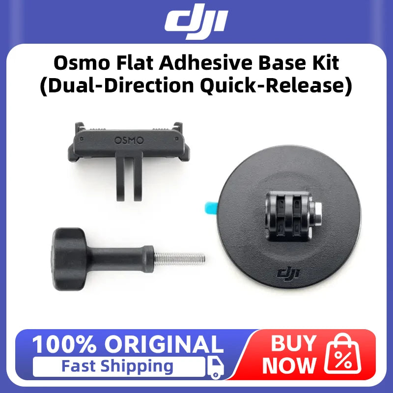 DJI Osmo Flat Adhesive Base Kit (Dual-Direction Quick-Release) Installed firmly without falling off for DJI Osmo Action 6 Nano