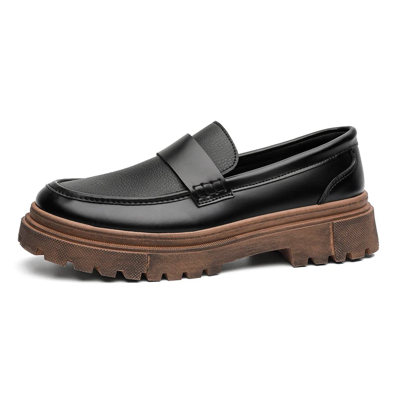 Men's retro classic casual Tooling shoes Four seasons breathable light soft-sole comfortable outdoor business dress walking shoe