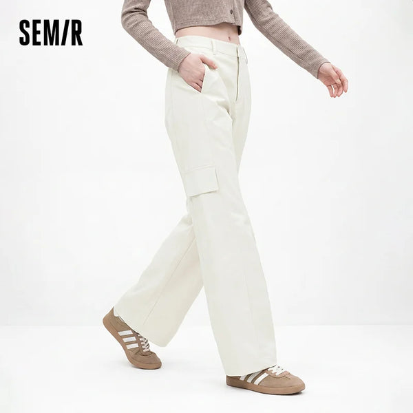 ខោស្ត្រី Semir ជើងកោង ចង្កេះយឺត ស្លៀកប្រចាំថ្ងៃ ខោធ្វើការ ខោរដូវស្លឹកឈើជ្រុះ ឆ្នាំ២០២៦