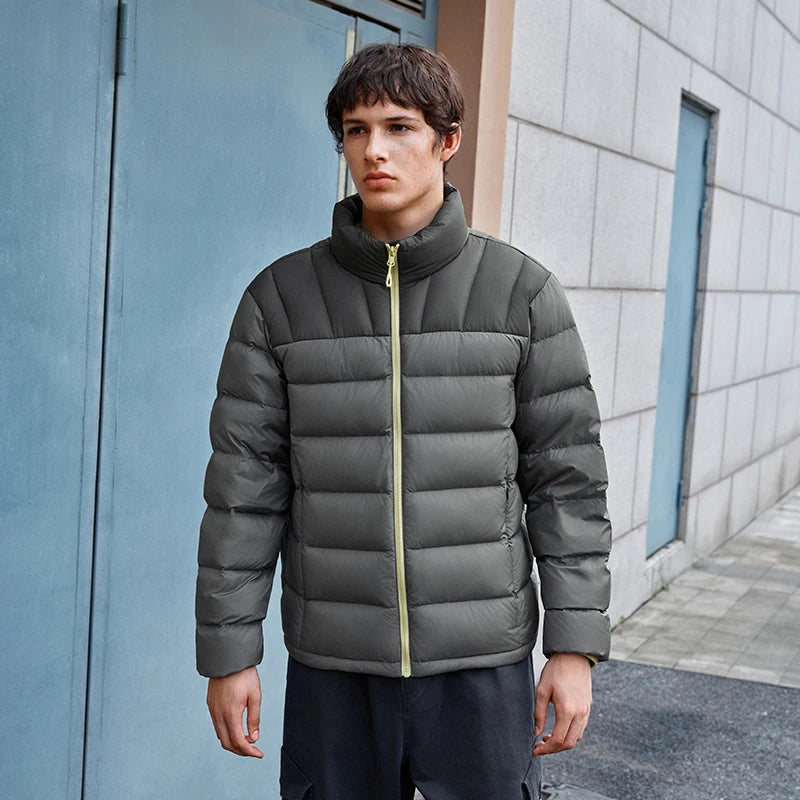 Semir Protective Down Jacket Men Winter 90% Down Fill Windproof Three-Resistant 2026 New 3-In-1 Liner Thickened Trendy