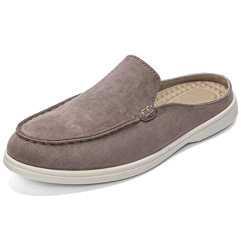 Men's Lightweight Casual Shoes Four Seasons Breathable Soft Sole Non Slip Comfort Walking Shoes Fashion Versatile Semi Slippers