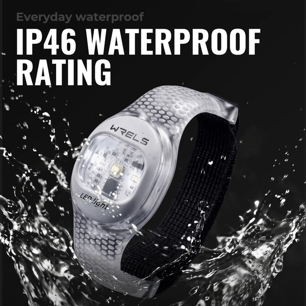 WRELS Arm Light Rechargeable LED Light Up Armband Waterproof Night Running Cycling Outdoor Safety Wristband Warning Light