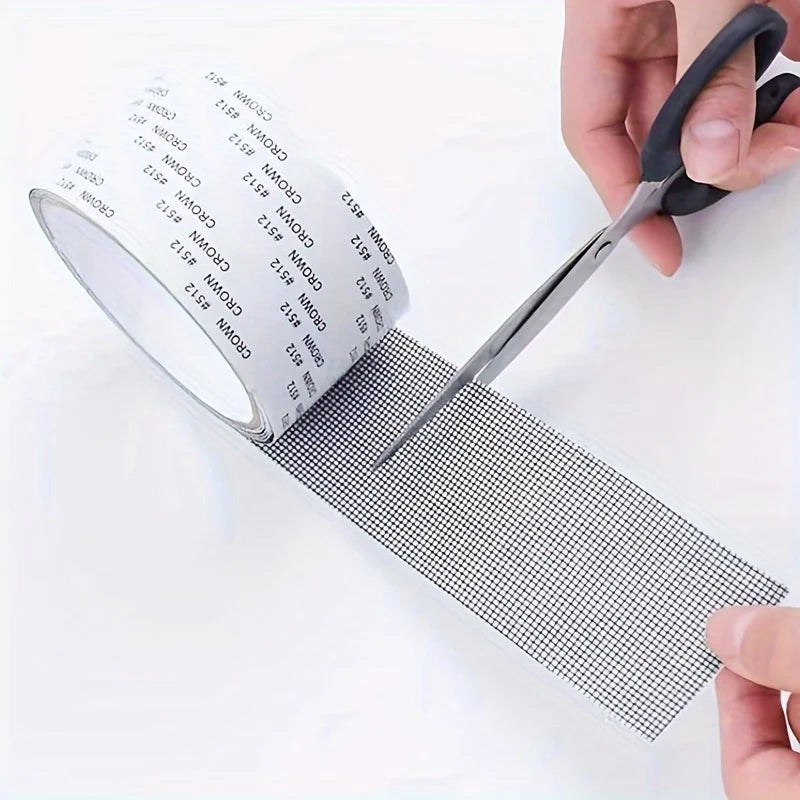 1Roll Window Screen Repair Tape,Anti Insect Mosquito Mesh, Broken Holes Repairing Strong Self Adhesive Window Screen Repair Tape