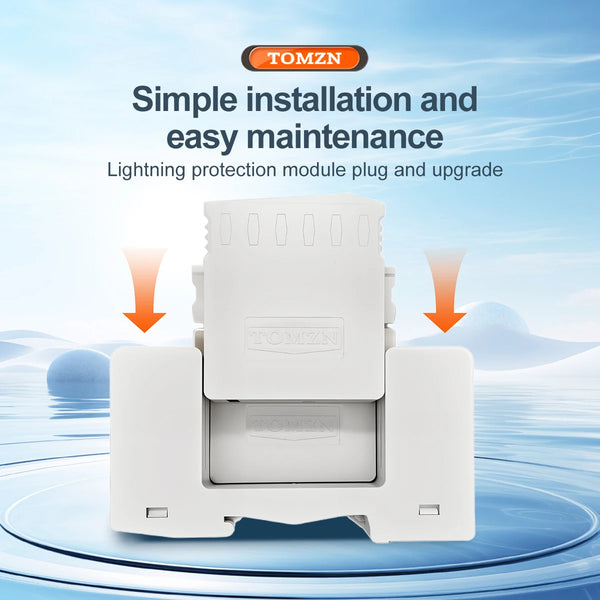 TOMZN AC SPD 4P 20KA~40KA 275V House Surge Protector Protection Protective Low-voltage  Arrester Device