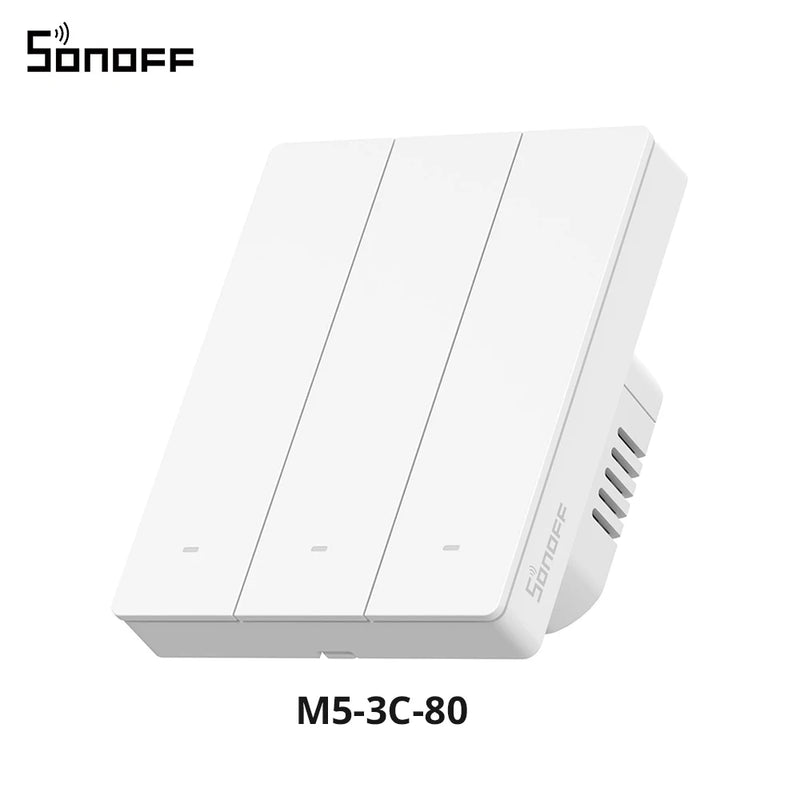 SONOFF M5 Matter Smart Wall Switch ESP32 Two-way EWeLink-Remote Switchman Voice Control Works with Alexa Google Apple Home Alice