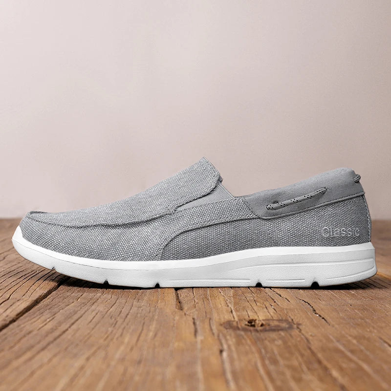 Mens Walking Shoes 2025 New Low Top Lightweight Breathable Flat Bottom Fashion Simple Loafers Casual Sneakers for Men