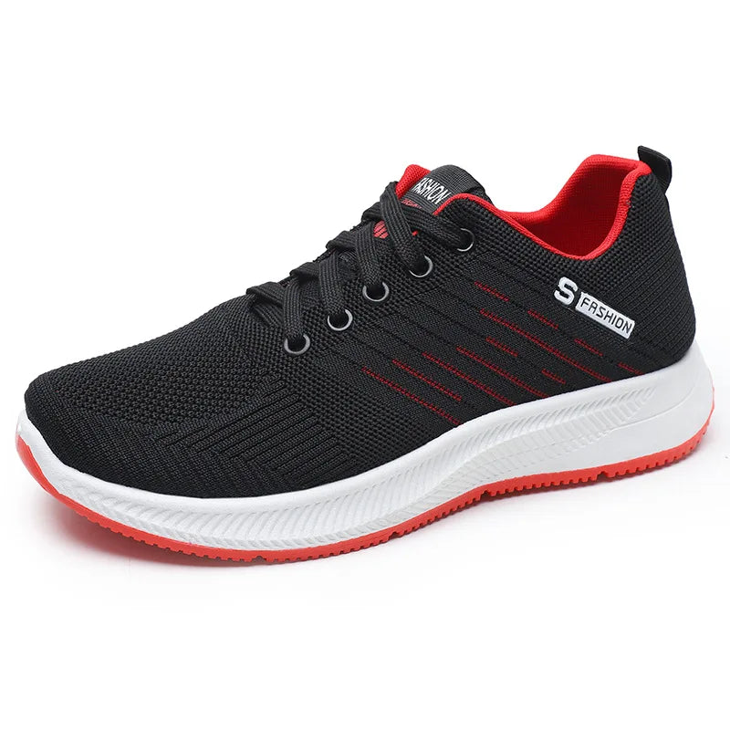 Spring Summer Men's Shoes Breathable Light Casual Sports Shoes Outdoor Soft Soles Comfort Lace Up Running Shoes Student Sneakers