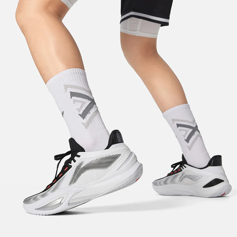 ស្បែកជើងបាល់បោះបុរស Li-Ning SHINING 3 V2 Court BOOM Cushion ទម្ងន់ស្រាល ស្រូបយកឆក់ ស្បែកជើងកីឡា LiNing ABPW017