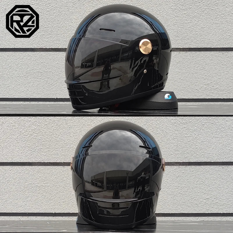 ORZ Motorcycle Helmet DOT Certification Retro Full Face Off Road Helmet Cascos Para Motos Capacete Casco Moto