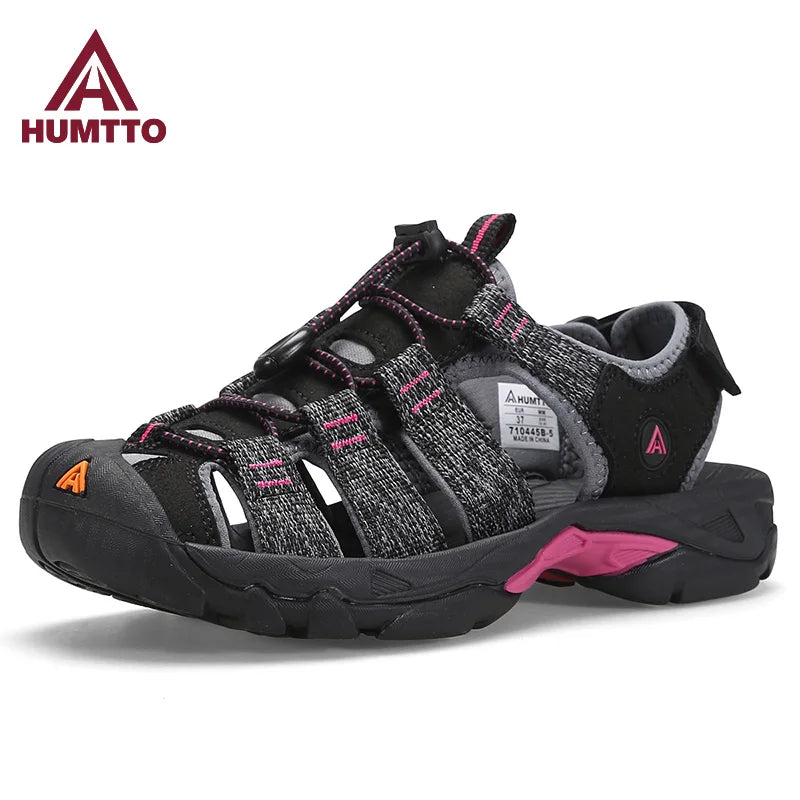 HUMTTO Hiking Shoes for Women Outdoor Sandals Womens Breathable Water Beach Sandals Summer Camping Fishing Climbing Aqua Sneaker