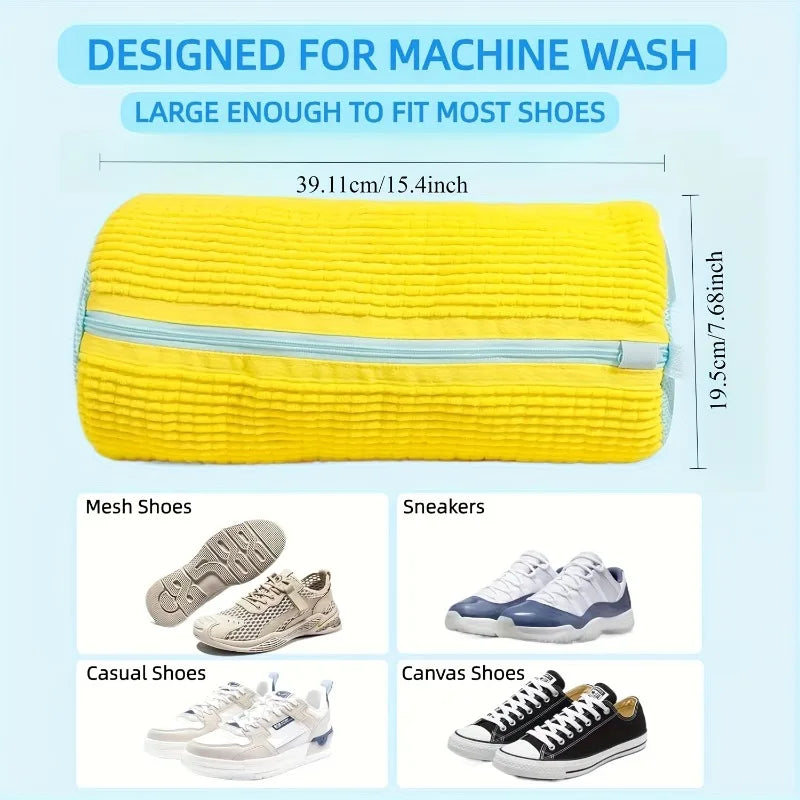 1pc Sneaker Washing Machine Bag, Shoe Washing Bag for Most Shoe Types, Laundry Bags, Used for Washing Machines and Dryers