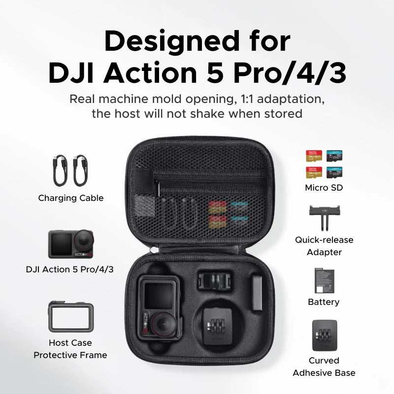 UGREEN Camera Bag for DJI Osmo Action 5 Pro/4/3 Sports Camera Carrying Case Protective Storage Bag Camera Accessories