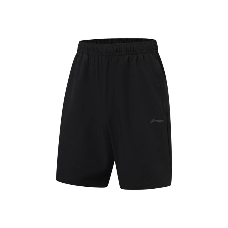 ខោខ្លីហ្វឹកហាត់បុរស Li-Ning LN ស្ងួតលឿន 86% Polyester 14% Elastane ទំហំធម្មតា បាត Lining Sport ដែលអាចដកដង្ហើមបាន យឺត AKSW133