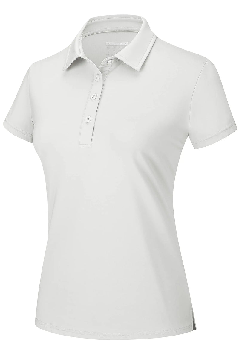 TACVASEN Summer UPF 50+ Short Sleeve Shirts Womens Sun Protection T-shirts Quick Dry 4 Buttons Tennis Workout Tee Golf Pullovers
