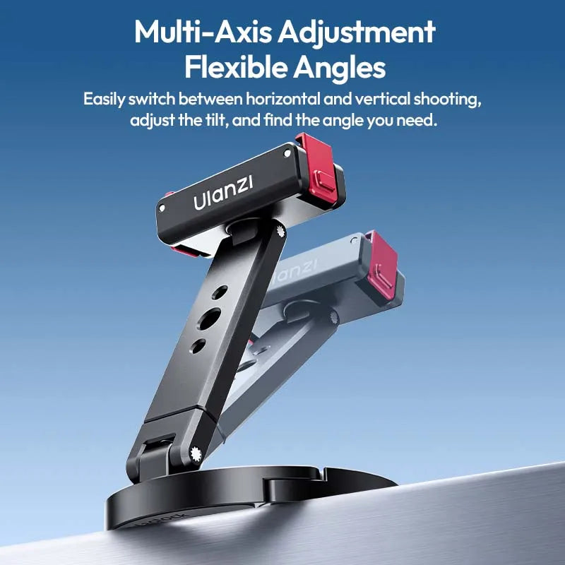 ជើងទ្រកាមេរ៉ា Ulanzi MA04 MagLock Quick-Release Mount សម្រាប់កាមេរ៉ា DJI Action 6 5 4 3 Action ដែលអាចទ្របានជាមួយវីស 1/4" Tripod Mount