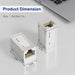 ZoeRax Shielded RJ45 Coupler, Inline Ethernet Coupler, Female to Female Ethernet Extender Adapter Cat7 Cat6/Cat5e Ethernet Cable