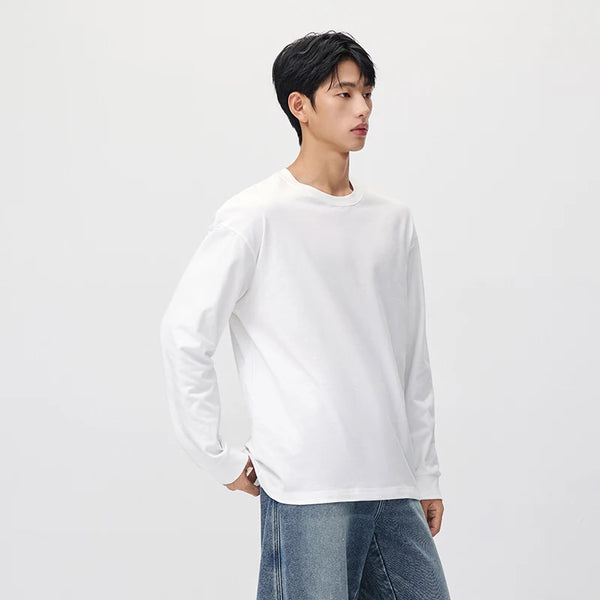 អាវយឺតប៉ាក់ Semir សម្រាប់បុរស ពណ៌សុទ្ធ កមូល ឆ្នាំ២០២៦ សម្លៀកបំពាក់ប្រចាំថ្ងៃរដូវរងាថ្មី សម្រាប់ទីក្រុង ស្ទីលធម្មតា អាកាសធាតុត្រជាក់ ស្រទាប់