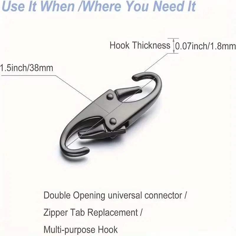 4pcs Zipper Lock Clips – Theft Deterrent & Pull Replacement, Keeps Securely Closed | ឃ្នៀបចាក់សោរ៉ូត ៤គ្រាប់ – ការពារចោរកម្ម និងជំនួសក្បាលរ៉ូត ជួយបិទយ៉ាងមានសុវត្ថិភាព