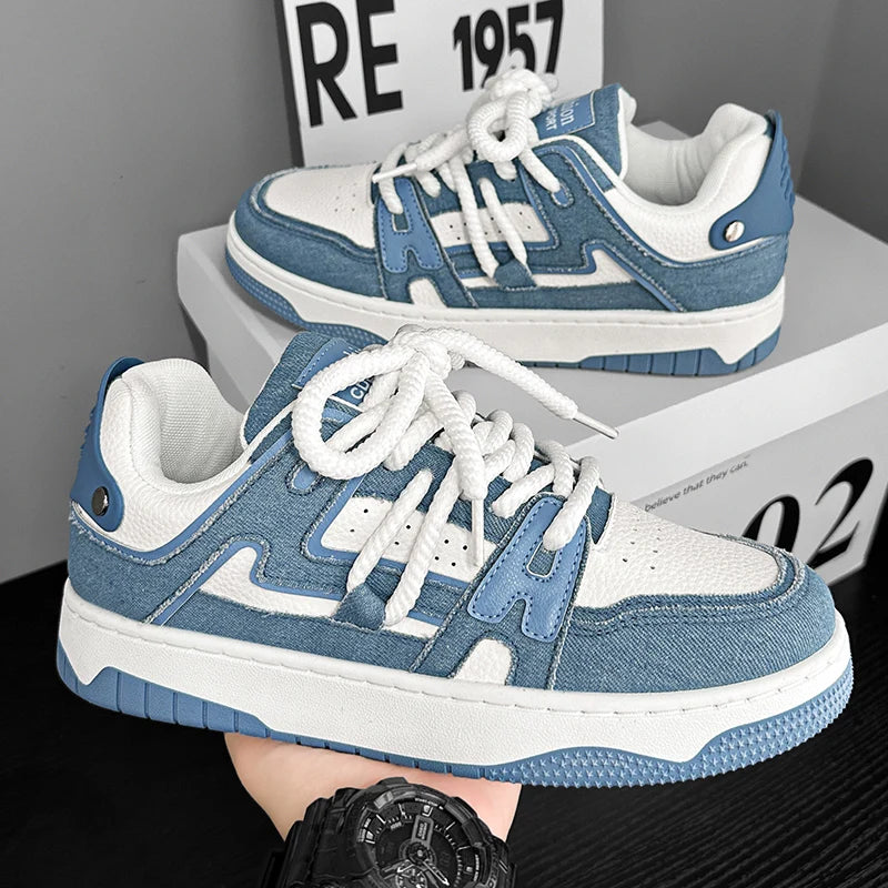 Mens Board Shoes 2025 Autumn New Low Top Sneakers Young Students Trendy Luxury Design Comfortable Casual Sports Shoes for Men