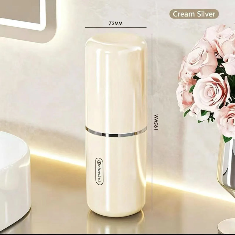 Portable Dental Toiletry Travel Cup Set - Household Dental Jar Toothbrush Storage Box - Medical Dental Appliance Organizer