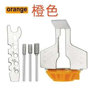 Chainsaw Sharpening Kit Electric Grinder Sharpening Polishing Attachment Set Saw Chains Tool UND Sale woodworking tools Orange
