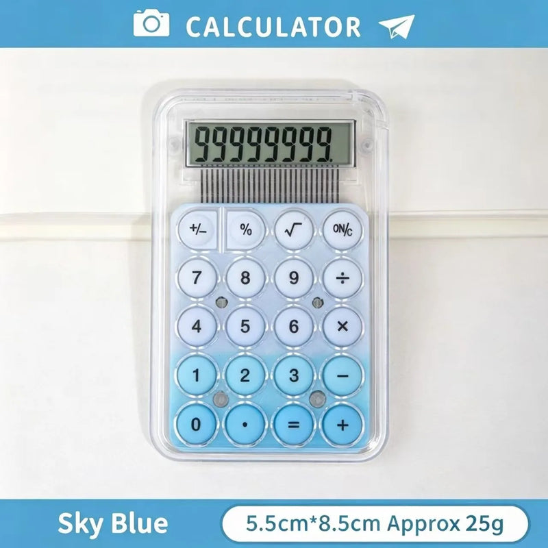 Cute Mini Portable Electronic Calculator High‑Appearance Desktop Calculators For Student Learning Office Stationery Gift Supplie