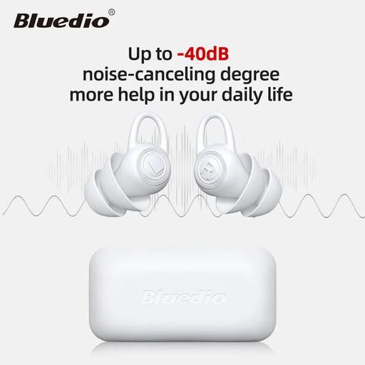 Bluedio NE Silicone Ear Plugs -40dB Noise reduction Sound insulation ear protection anti-noise sleeping safety supplies Soft White CHINA