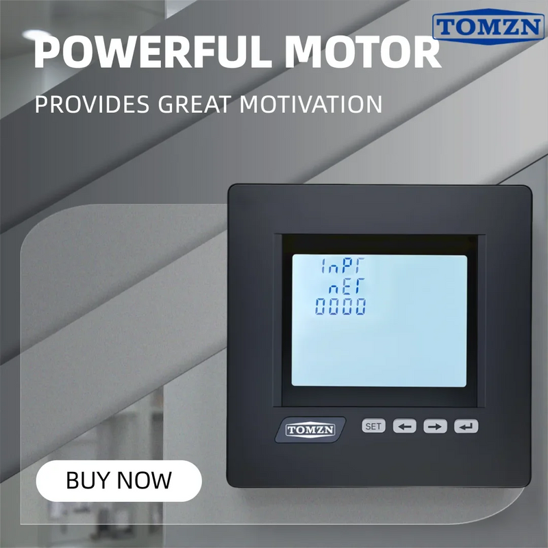 TOMZN MultifunctionalRS485 Meter 3-Phase 4-Wire System with Phase Voltage Line Voltage Current Active ReactivePower Monitor