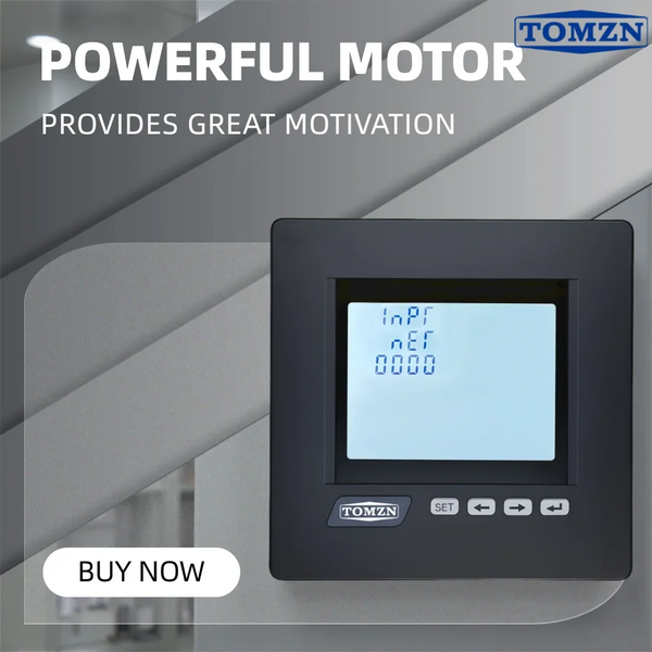 TOMZN RS485 Multifunction Meter, 3-Phase 4-Wire, Current,  with Phase/Line Voltage,Active/Reactive Power Monitoring