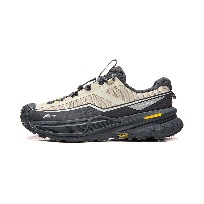 ស្បែកជើងឡើងភ្នំ Li-Ning Unisex AXC RUSH 2 ក្រៅផ្ទះ BOOM Cushion ទម្ងន់ស្រាល រឹងមាំ ធន់នឹងការរអិល ស្បែកជើងប៉ាតា LiNing AHTW003