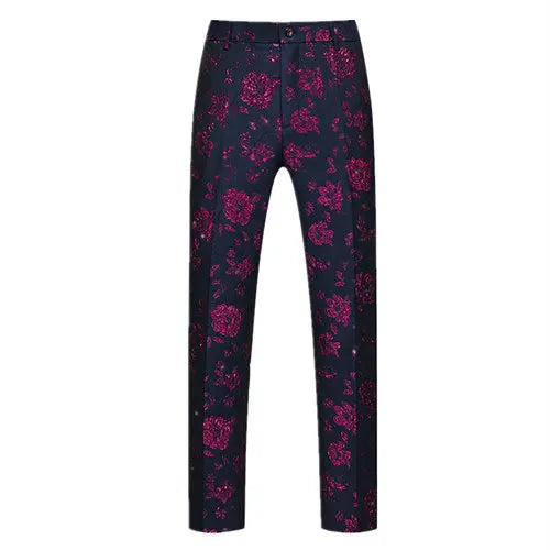 Autumn New Embroidery Suit Trousers Men's, Fashion Casual Pants, Blue Red White Green Pantalones Hombre, Asian Size M-5XL 6XL