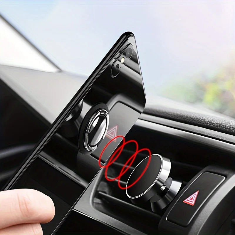 Universal Finger Ring Holder Stand Grip 360 Degree Rotating For Mobile Phone Car Magnetic Mount Phone Back Sticker Pad Bracket