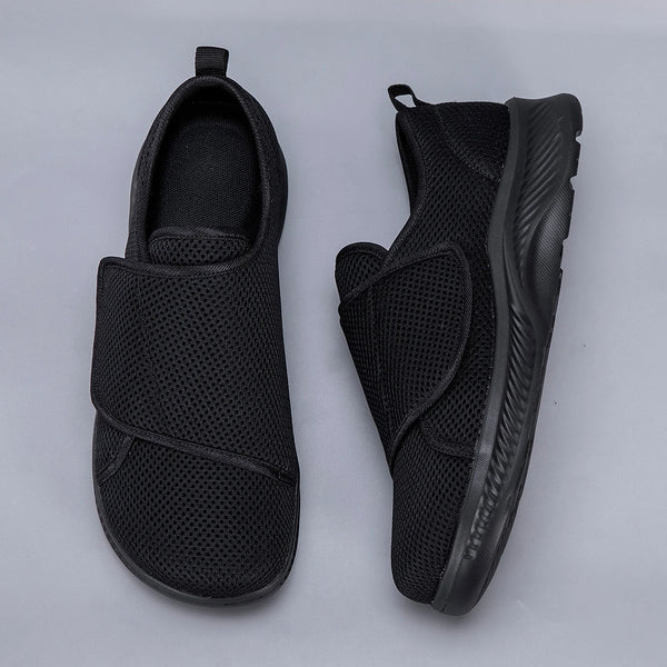 Extra Wide Toe Easy on Off Diabetic Shoes for Swollen Feet /edema Feet Elderly Senior Adjustable Sneakers Lightweight Non-slip