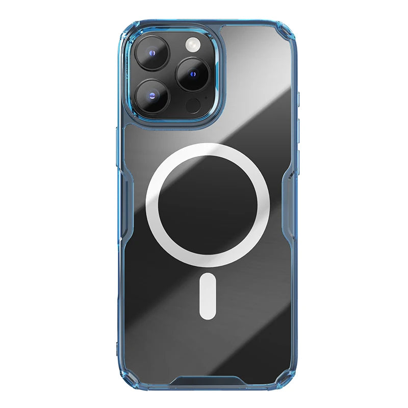 Nillkin for iPhone 16 Pro Max MagSafe Case for iPhone 16 Pro TPU Hybrid Classic Magnetic Cases for iPhone 16 Transparent Cover