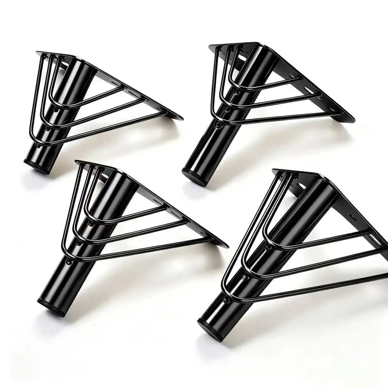 4Pcs Metal Furniture Legs Gold/Black/Silver, Modern Triangle Sofa Cabinet Feet, Replacement Support Leg for Couch Table Dresser