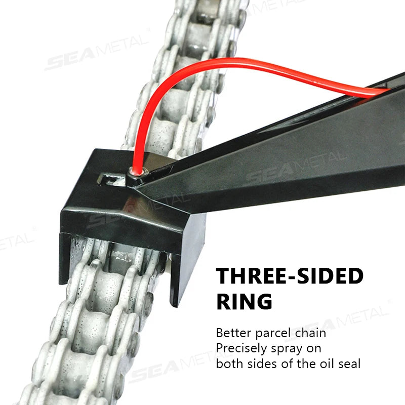 SEAMETAL Lubricant Straw Holder Positioner Applicator Motorcycle Chain Lube Oiler Mess-Free Motorcycle Chain Wax Chain Cleaner