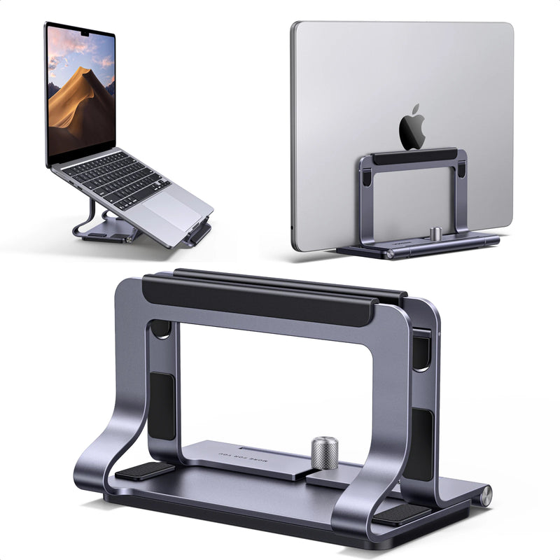 UGREEN Horizontal & Vertical 2-in-1 Laptop Stand For MacBook Air Aluminum Notebook Stand For MacBook Pro Tablet iPad Phone Stand