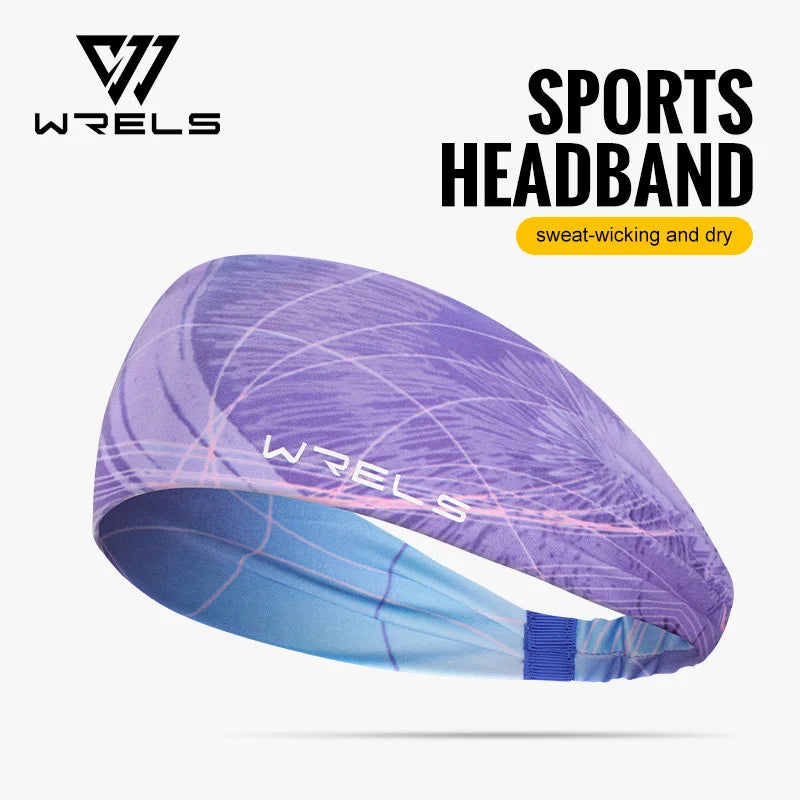 WRELS Sports Headbands for Men Women Elastic Sweatbands Non Slip Hair Bands for Gym Yoga Running Fitness Outdoor Sports Headband