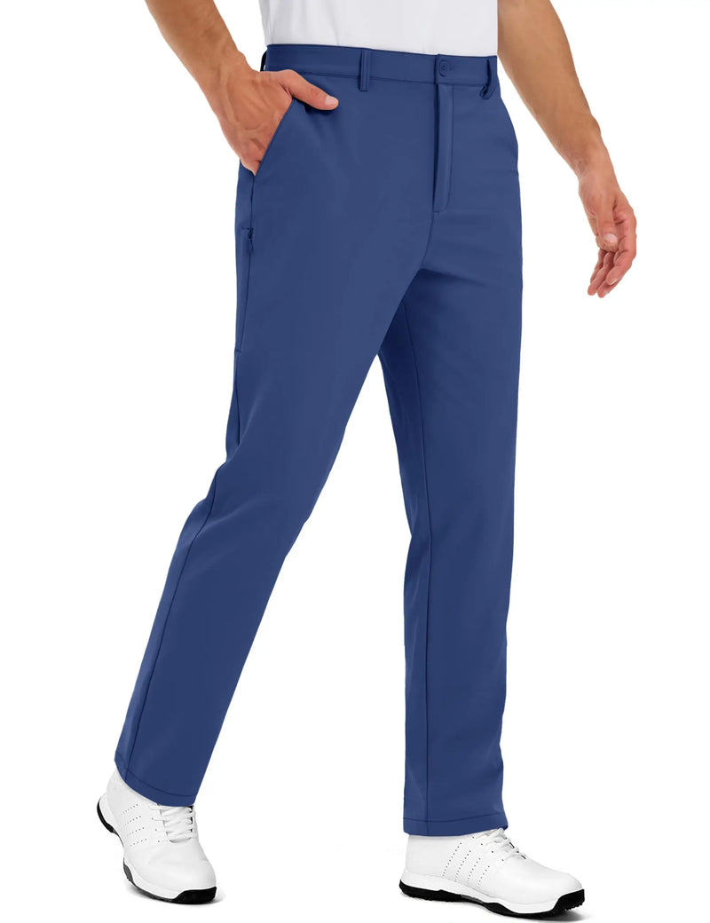 TACVASEN Stretch Golf Pants Work Dress Pants Lightweight Straight Leg for Men Slacks Casual Trousers with 5 Pockets Waterproof