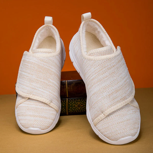 Winter Wide Foot Shoes Women Warm Wide Toes Cotton Shoes Woman Hallux Valgus Diabetes Shoes Plush Comfortable